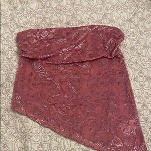 Urban Outfitter Paisley Strapless Top in Mauve. Medium. New